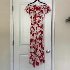 Elevenses Red & White Floral Jumpsuit